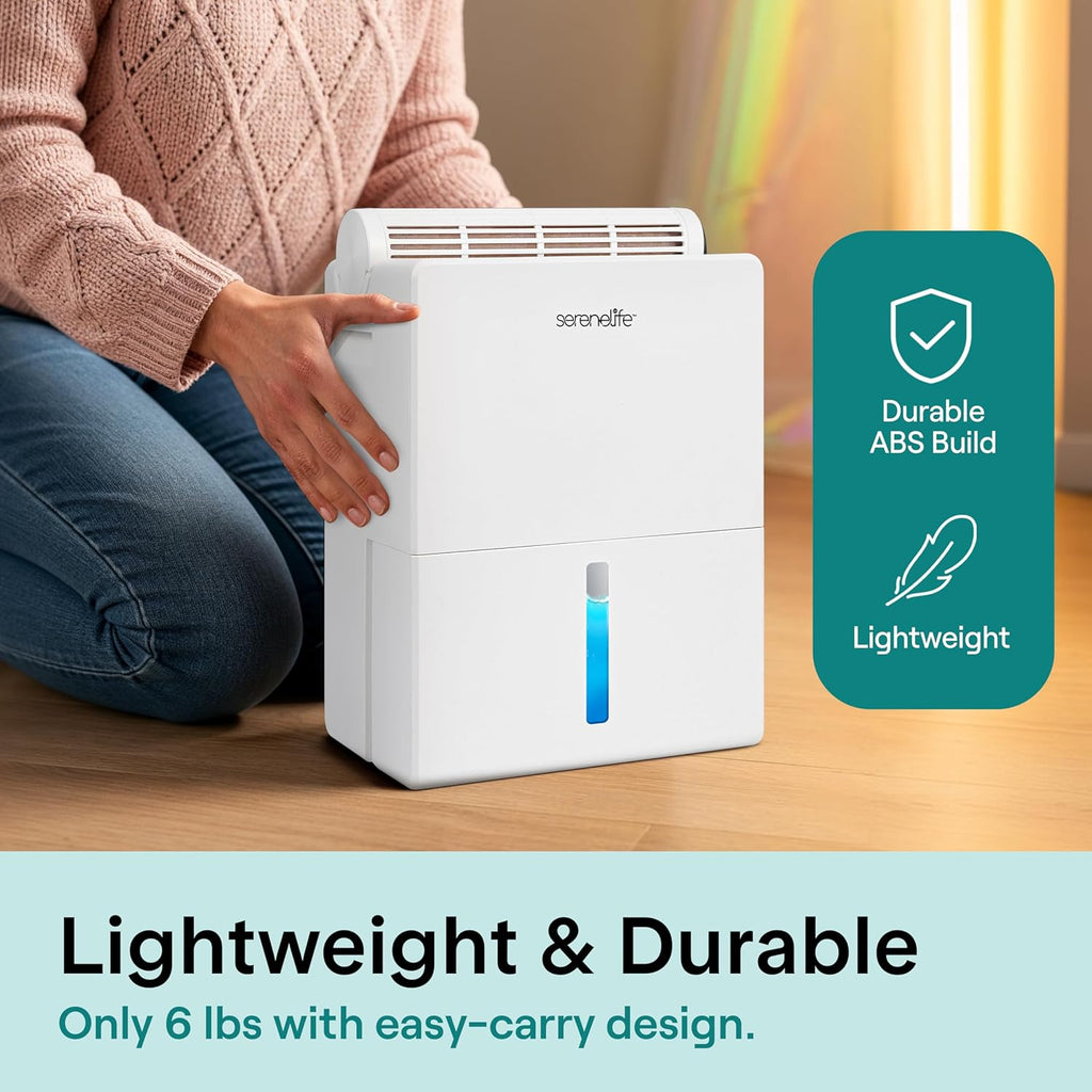 91 OZ Dehumidifier For Home | Covers 1200 SQ FT For Basements, Bedrooms