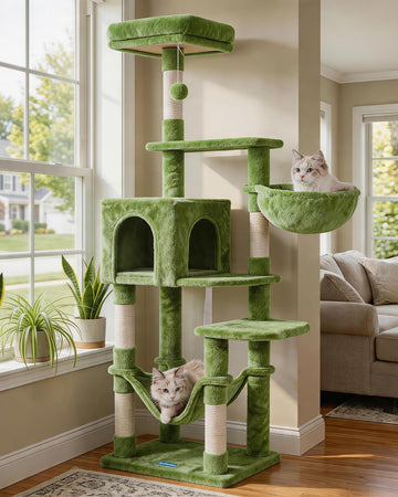 Cat Tree, Multi-Level Sisal Covered Scratching Posts