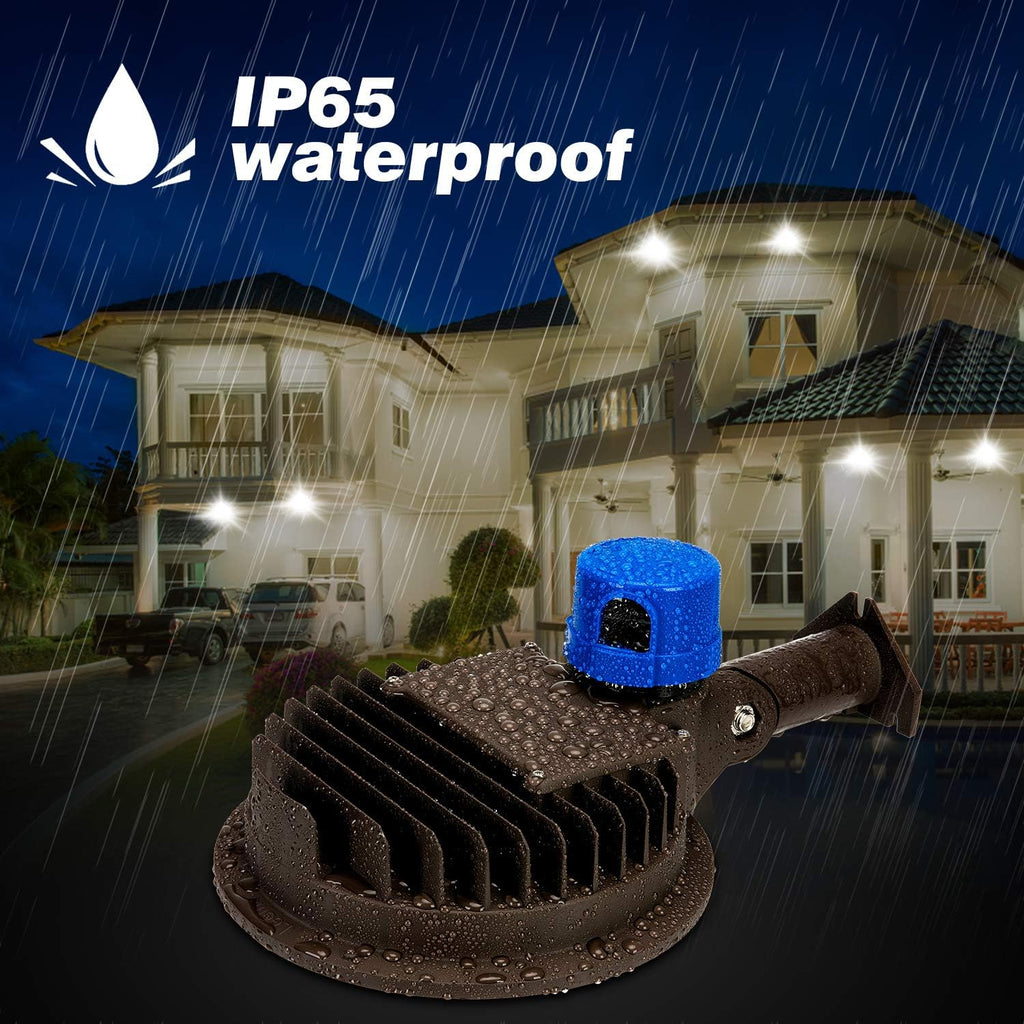 120W LED Barn Light Dusk to Dawn Outdoor Security Area Flood Light | 18000LM,5000K,Photocell,Free Extension Arm,Pole