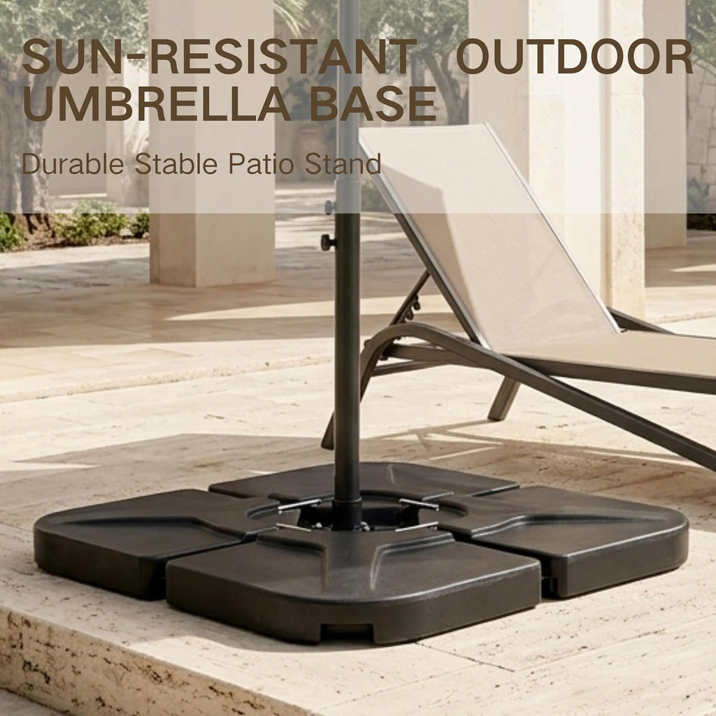 4-Piece 230LBS Cantilever Offset Patio Umbrella Base