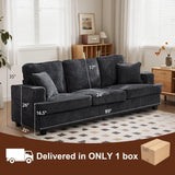 89" Sofa Couch for Living Room, Modern Loveseat Sofa with Extra Comfy Deep Seat