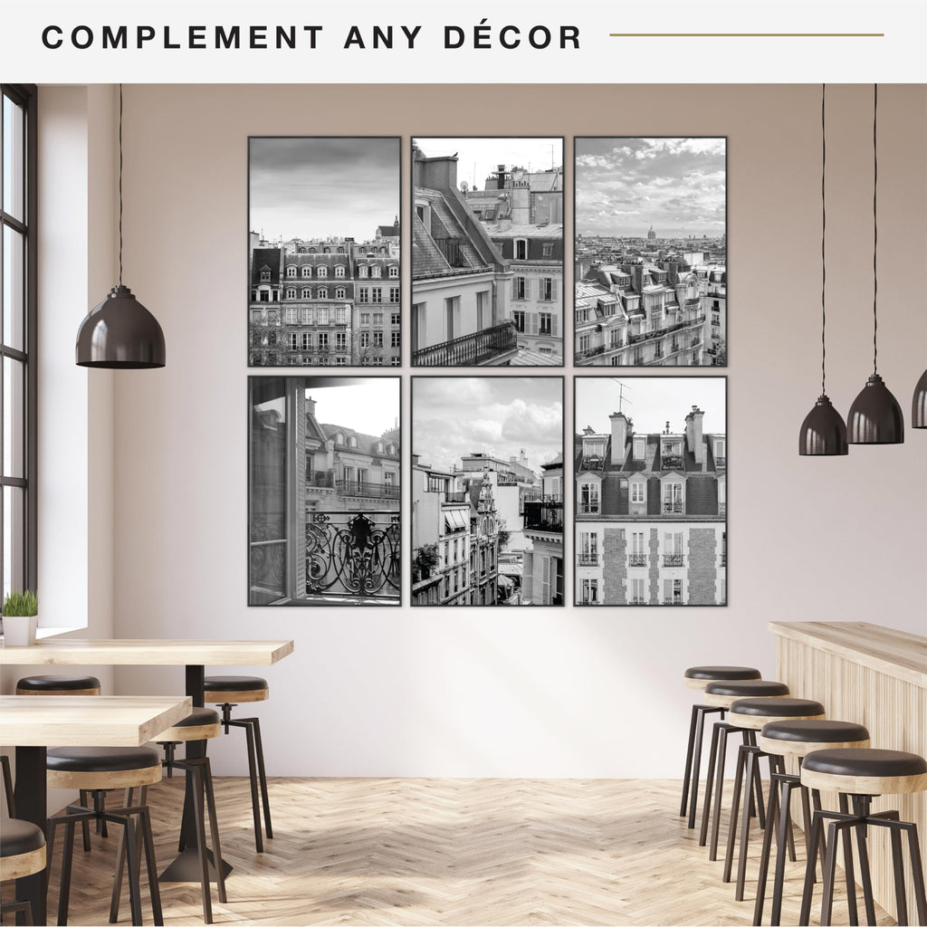 Original Poster Frame, 24x36, Black, Gallery Wall, 6-Pack