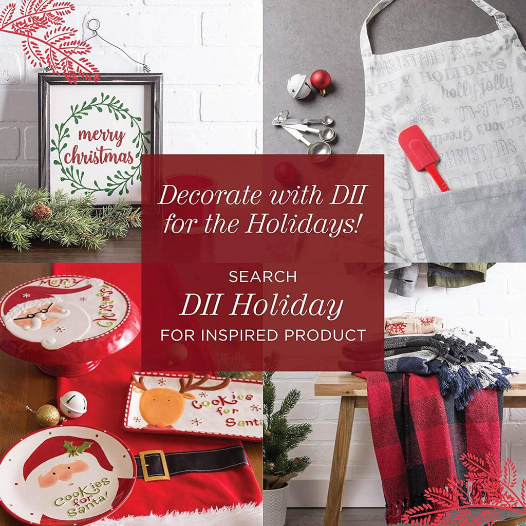 Farmhouse Christmas Plaid Dining Table & Kitchen Décor, Holiday Tablecloth, 70" Round, Red & Green