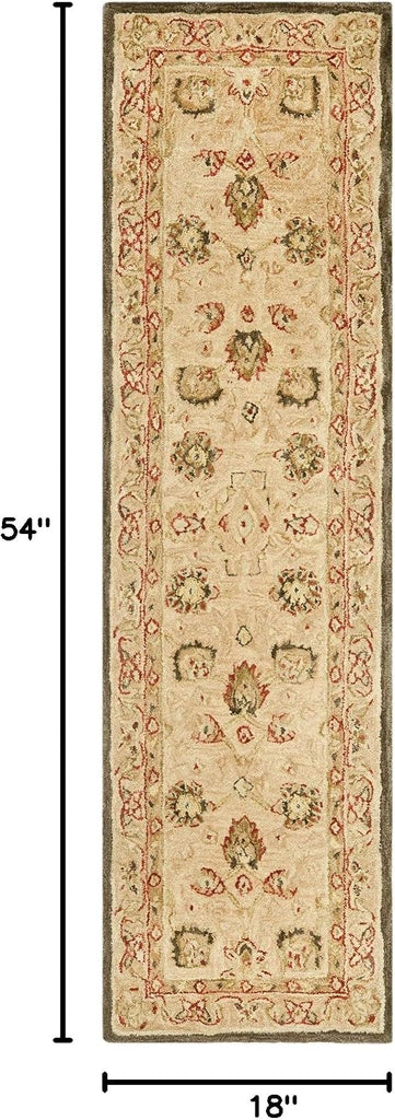 Anatolia Area Rug - 9' x 12', Beige & Beige, Handmade Traditional Oriental Wool