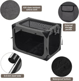 Dog Crates - 36 Inch Collapsible Soft Dog Crate, 3-Door Foldable Soft Kennel for Large Dogs