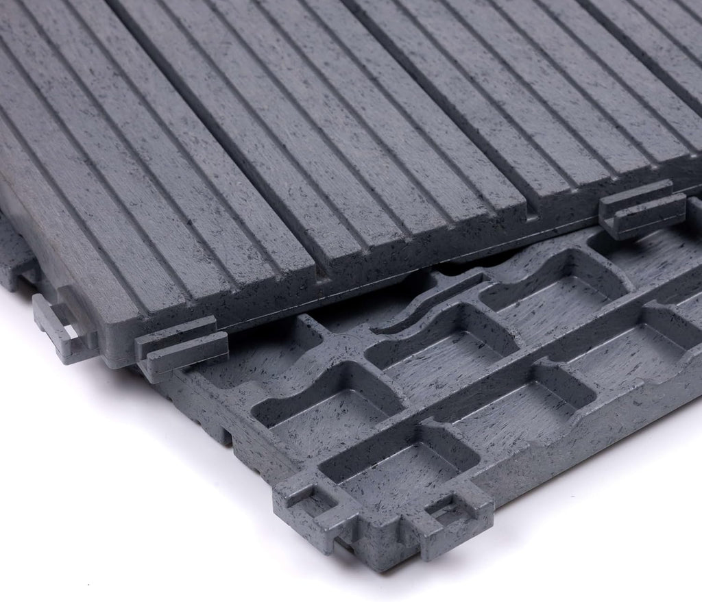 Garden Decking Tiles Cosmopolitan Patio, Terrace, Hot Tub Deck Tiles | Interlocking Decking Tiles | Recycled | Cosmo