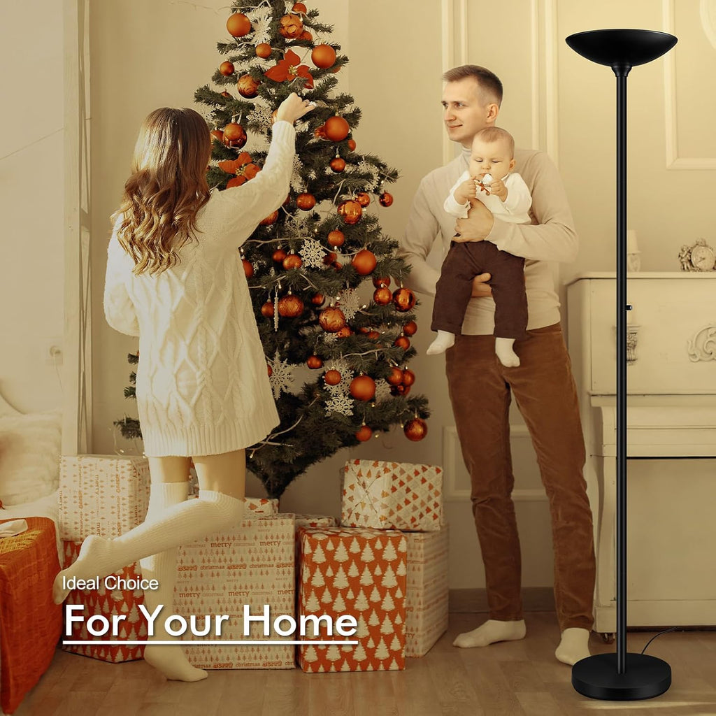 30W Torchiere Floor Lamp - 3600LM Super Bright LED Floor Lamp