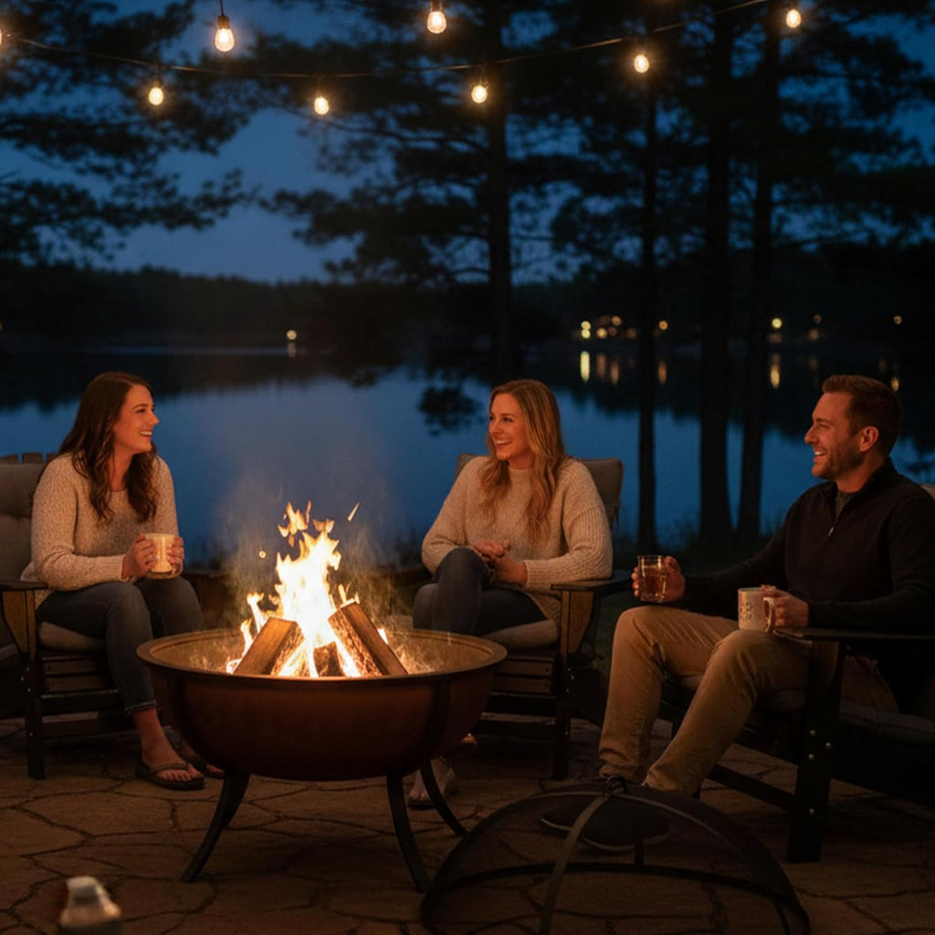 32-Inch Outdoor Wood-Burning Fire Pit