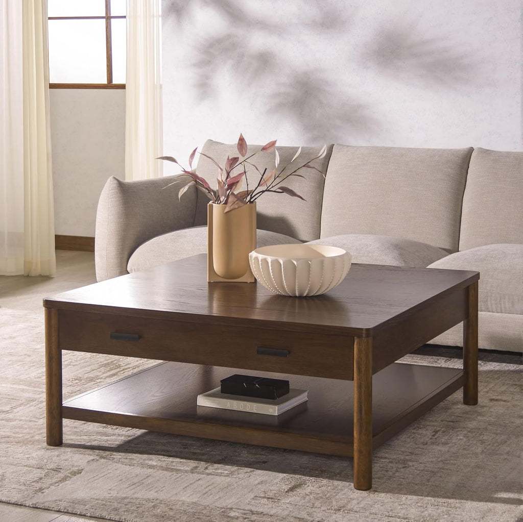 Couture Collection Jaylessa Medium Oak 1-Drawer Coffee Table