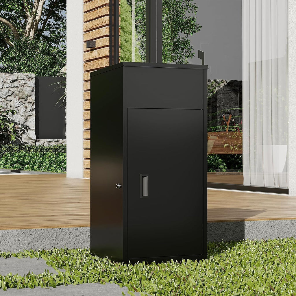 Package delivery Boxes | Anti-Theft Porch Package Delivery Box with Lock | Outdoor Weatherproof Parcel | Large Mailbox