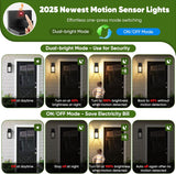 13" Upgraded Motion Sensor Outdoor Wall Lights, 2-Pack Dusk to Dawn Porch Light Outdoor Wall Sconce Lanterns