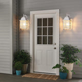 Dusk to Dawn Outdoor Lighting Fixtures - Sensor Exterior Lights, White Porch Lights, Waterproof Wall Lanterns