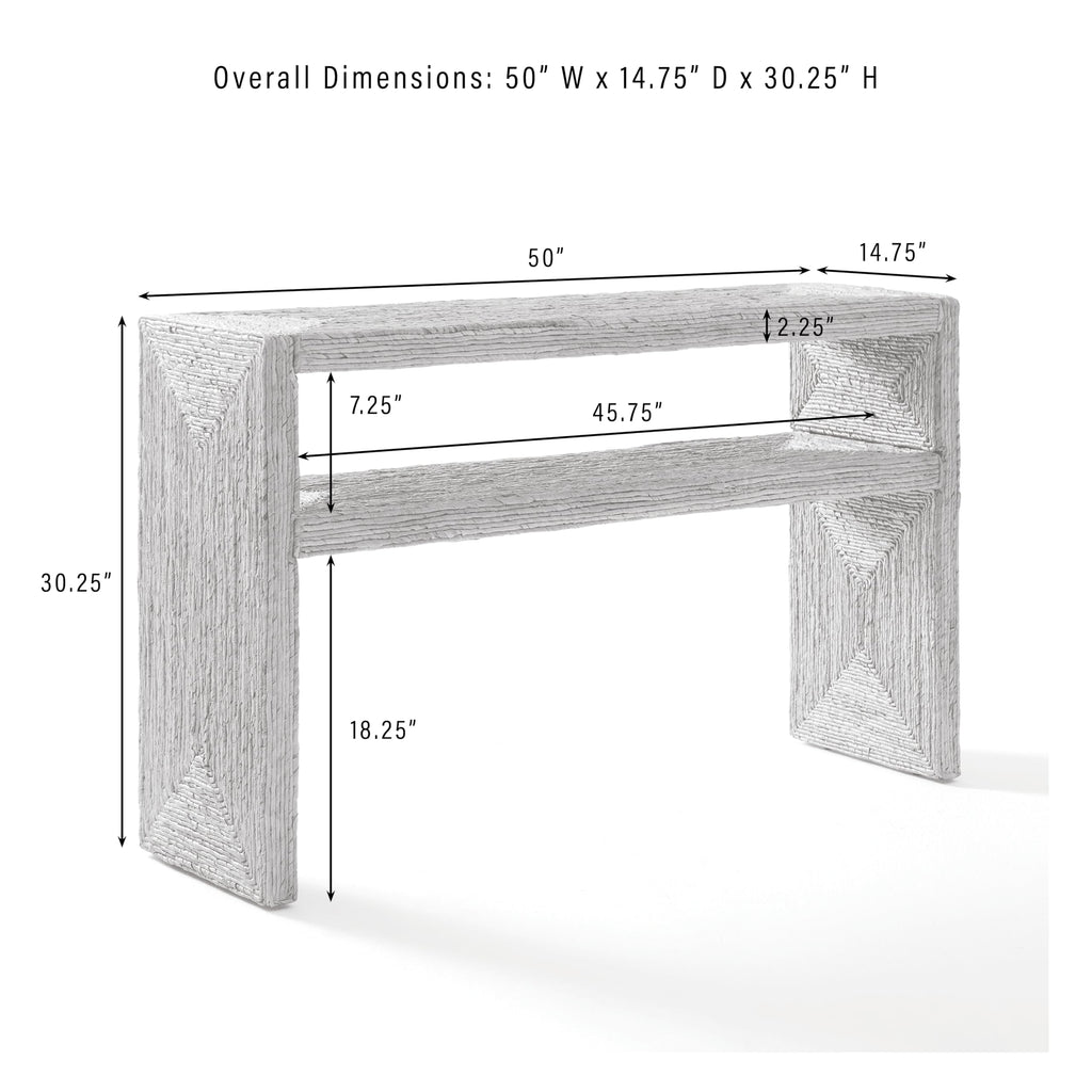 Marella Rattan Console Sofa Table