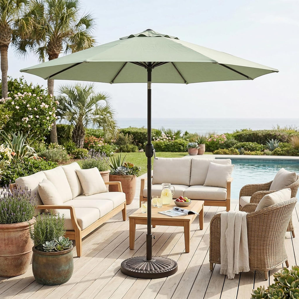 40 lb Round Heavy Duty Patio Market Table Umbrella Base Stand Weight Bronze