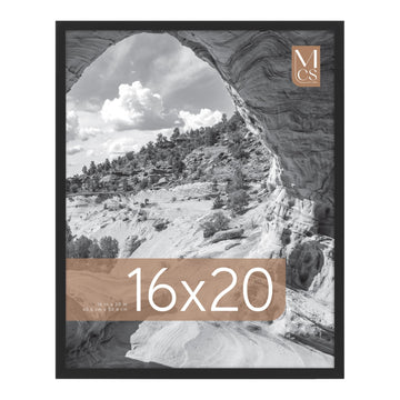Everline Collection 16x20 Poster Frame Black, Vertical & Horizontal Wall Hanging Large Picture Frame for Photos