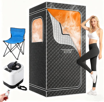 Sauna Box,Portable Sauna for Home with 4L 1500W Steamer,Portable Steam Sauna Tent with 600D