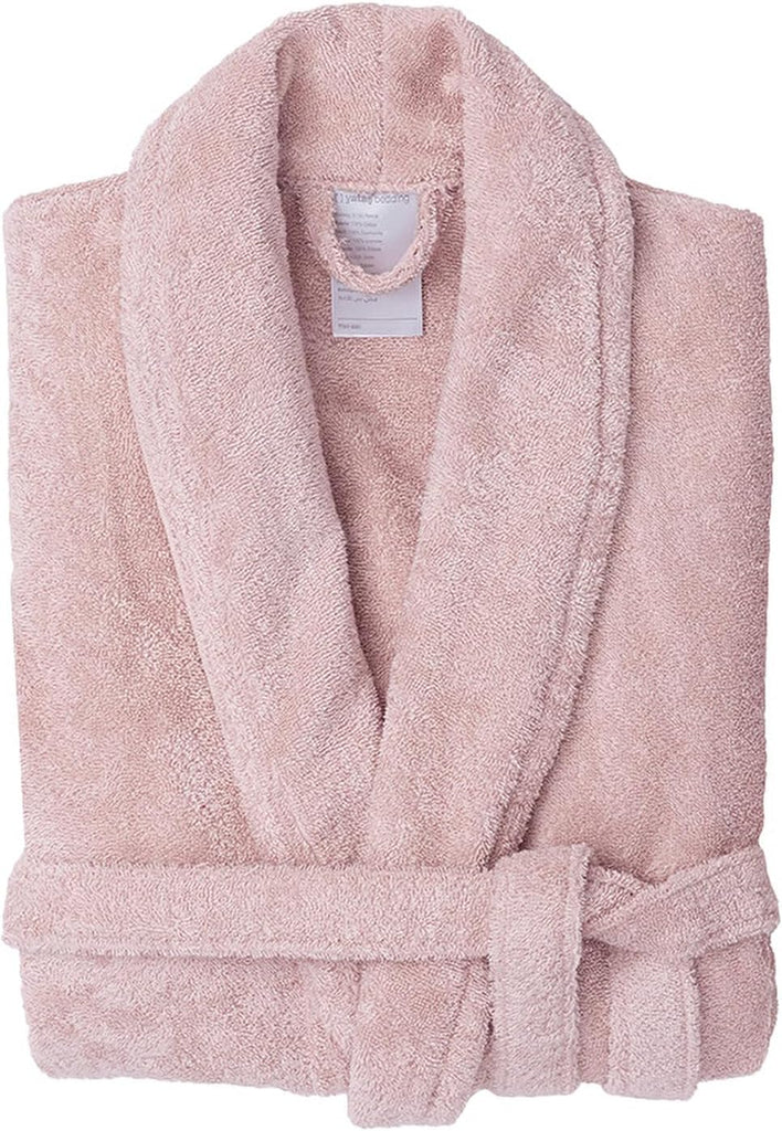 Essentials Bathrobes, 100% Cotton Soft Robe, Fluffy, Warm, Absorbent, Quick Dry Mens & Womens Robe