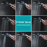 Handheld Shower Head with On Off Switch 8-Mode High Pressure Showerhead with 79 Inches Extra-long Stainless Steel Hose