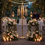 Floor Candelabra Tall 13 Arms Candle Holdersandlestick for Taper Candle and Floral Centerpiece Stand Wedding Event