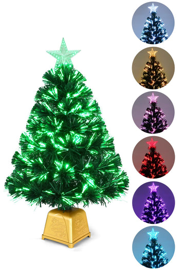 2FT Green Fiber Optic Christmas Tree