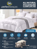 Down Fiber Comforter Twin-All Season Duvet Insert, Luxury Fluffy Bed Comforter 100% Cotton 300 Threa