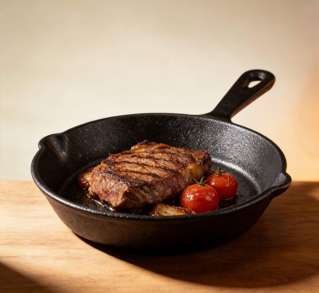Pre-Seasoned Cast Iron Skillet, 8 Inch, Black