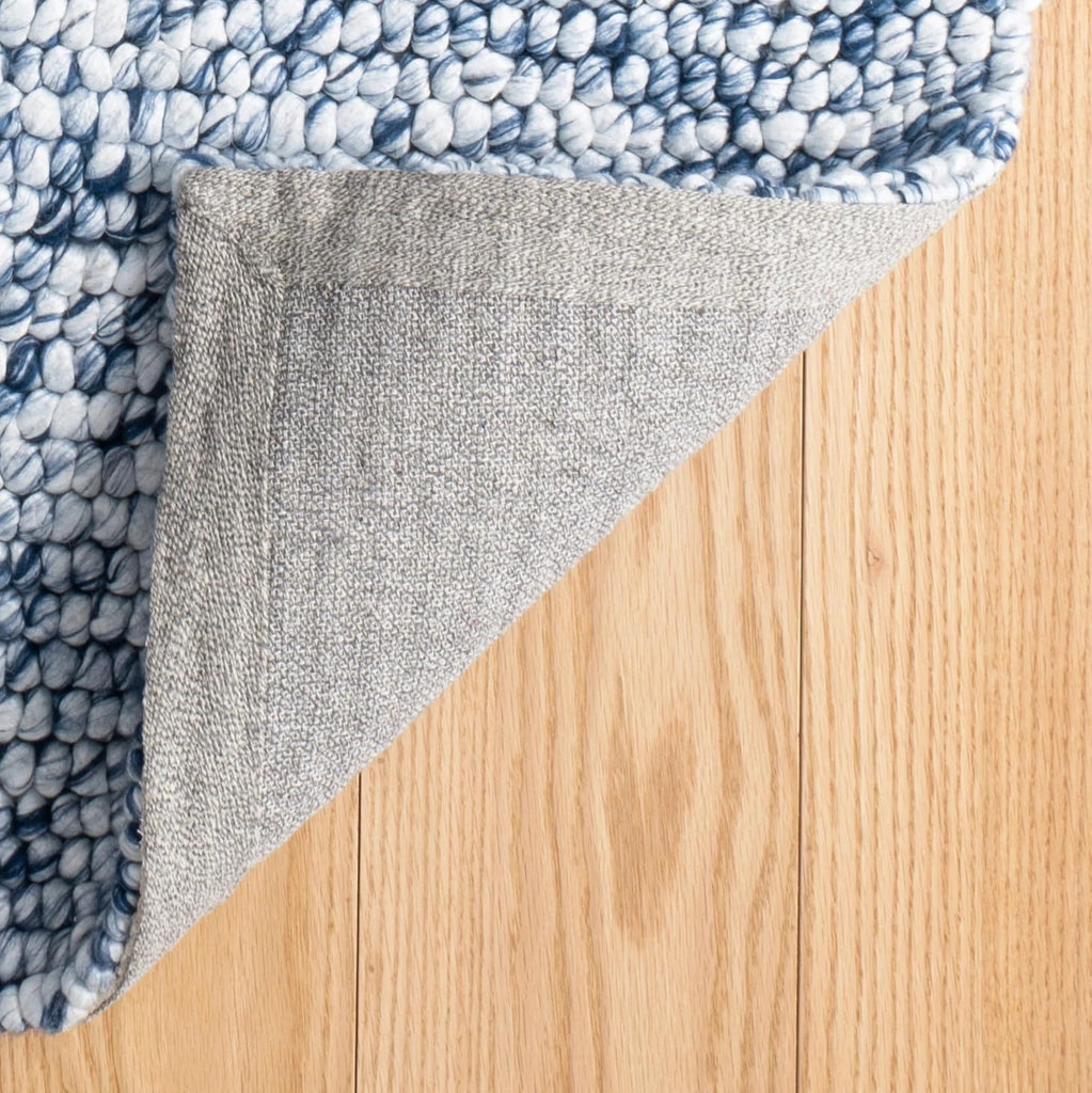Niels Navy Solid Handwoven Rug, 2'x3'