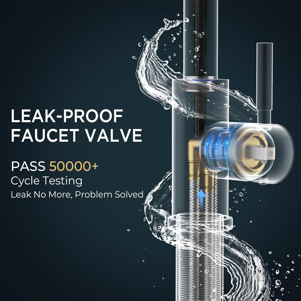 Kitchen Faucet with Pull Down Sprayer Brushed Nickel