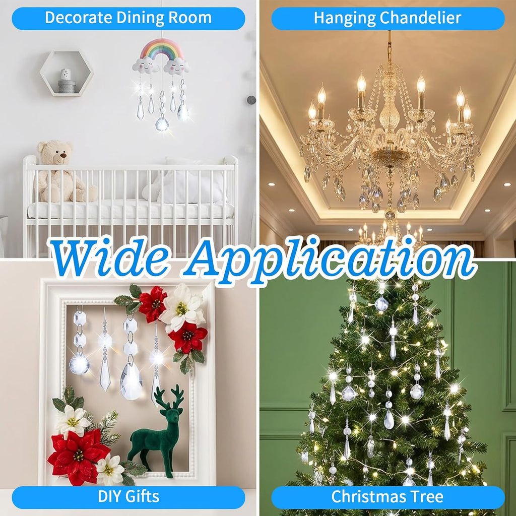 66 Pack Chandelier Crystal Prism Replacement