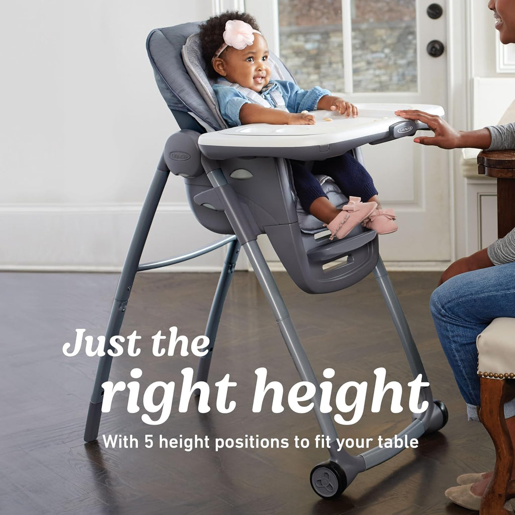 Table2Table Premier Fold 7 in 1 Convertible High Chair | Converts to Dining Booster Seat Kids Table and More Maison