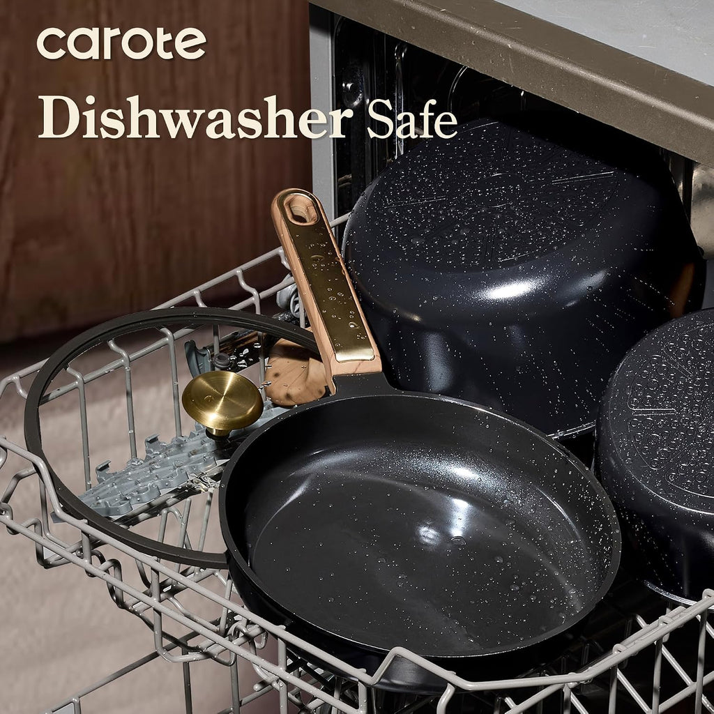 31pcs Ceramic Cookware Sets, Pots and Pans Set, with Wok | Healthy Kitchen Cooking, Utensils Included, Dishwasher