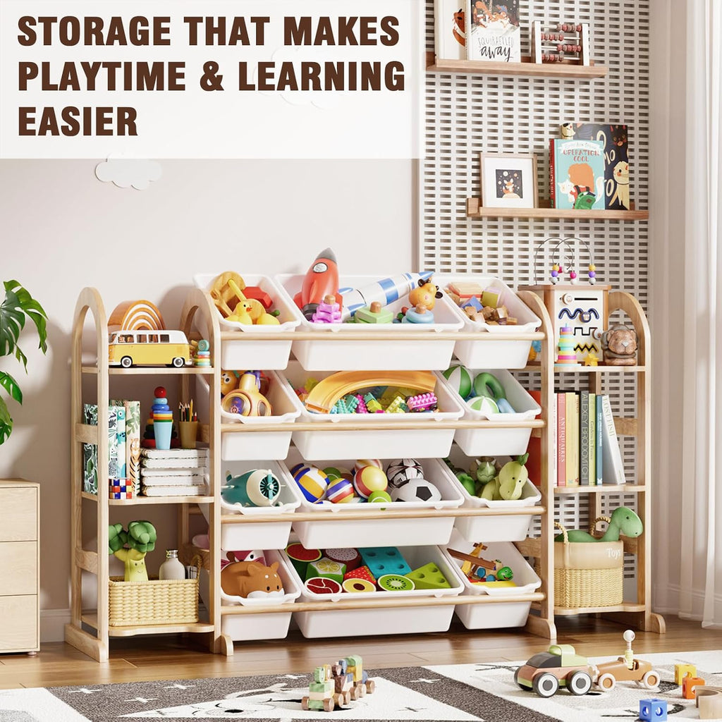 Kids Toy Storage Organizer - Toy Organizers and Storage with 6 Shelves and 12 Bins,Kids Toy Organizer , 53 Inches