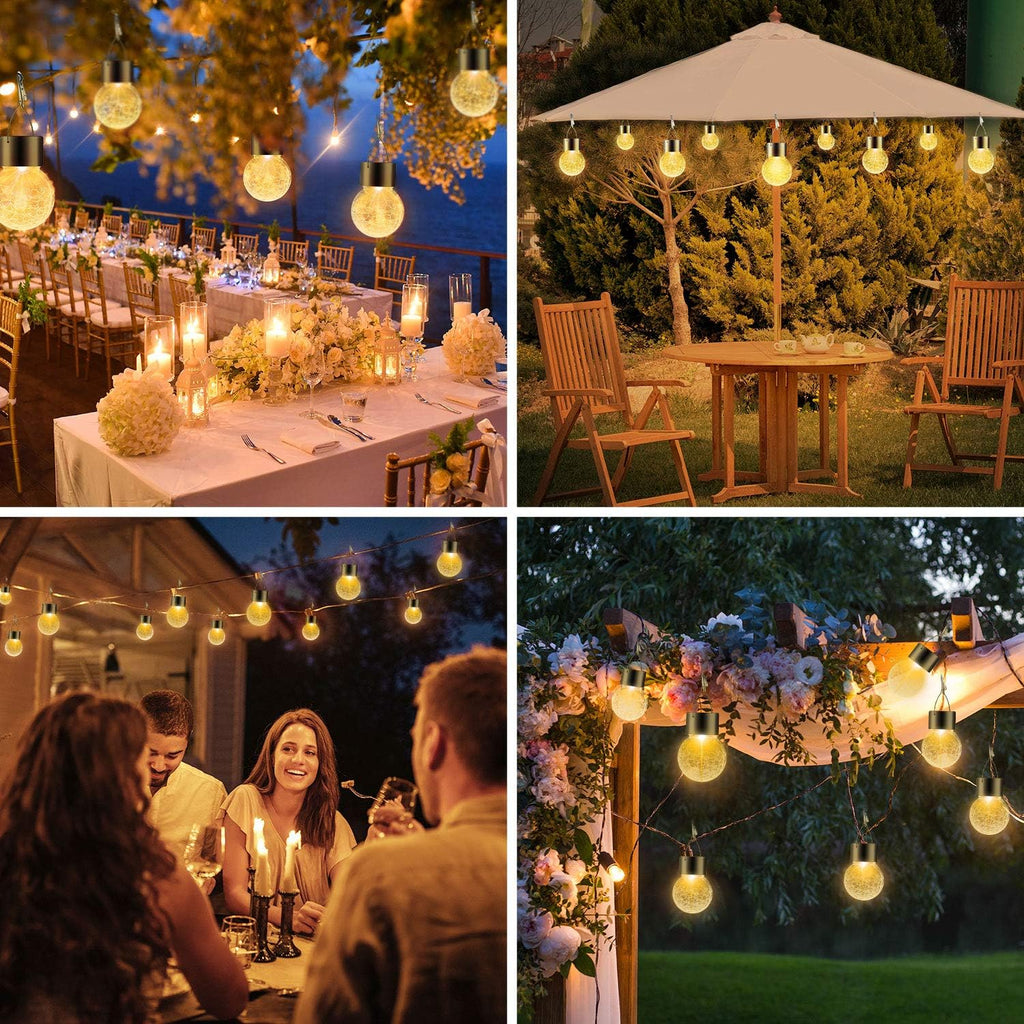 Solar Outdoor Lights Decorative 12 Pack, Hanging Solar Garden Lights Waterproof