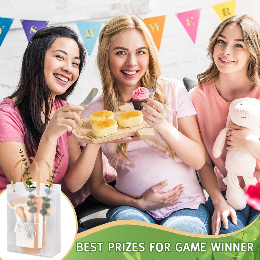 Baby Shower Prizes for Game Winners Bodysuit Shaped Cheese Board Gift with Spoons Butter Spreaders Gift Bags Kitchen