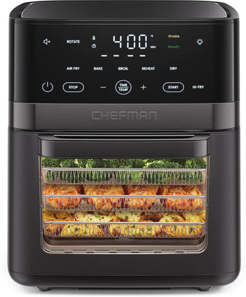 Air Fryer 6-in-1, XL 14-Quart Multifunctional Airfryer with Touchscreen Controls, Rotisserie, Food Dehydrator