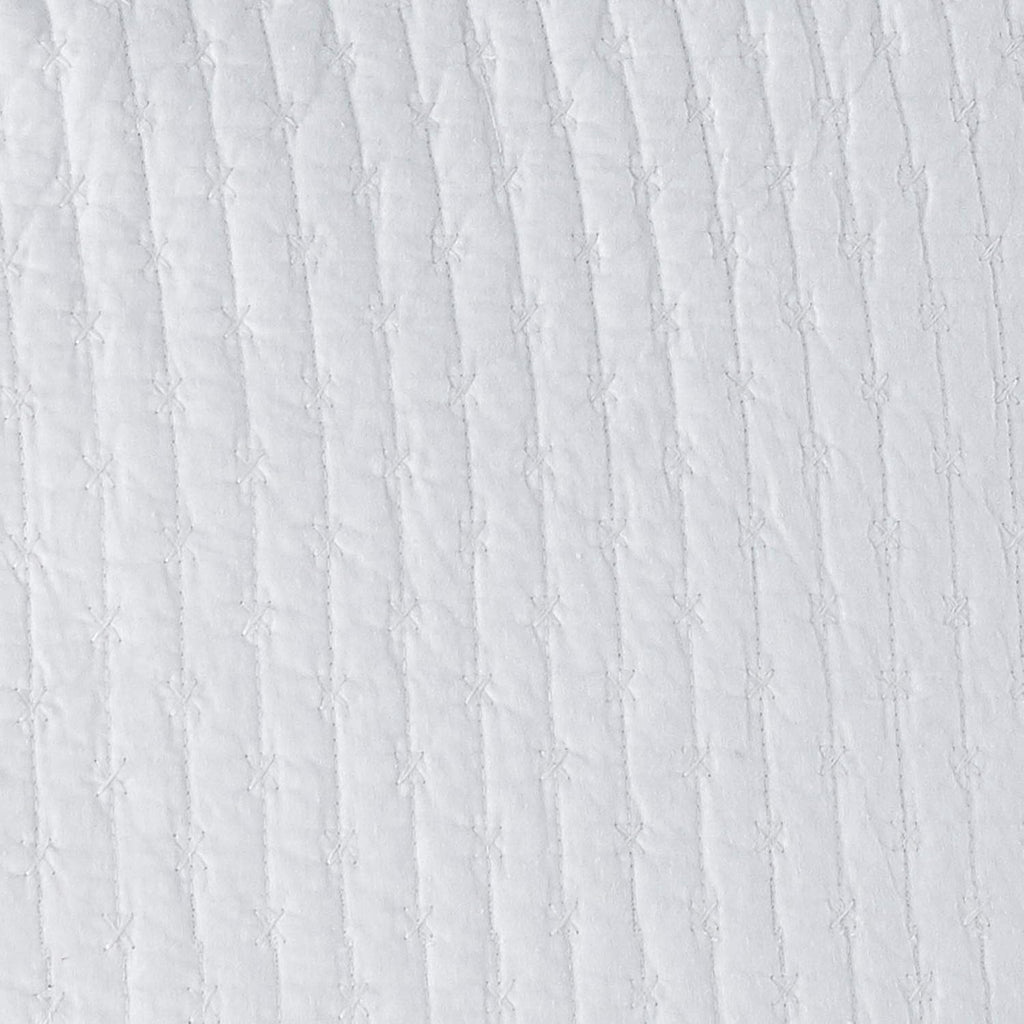 Cross Stitch - 100% Cotton - Euro Shams Set of Two - (26x26in.), No Insert - Bright White