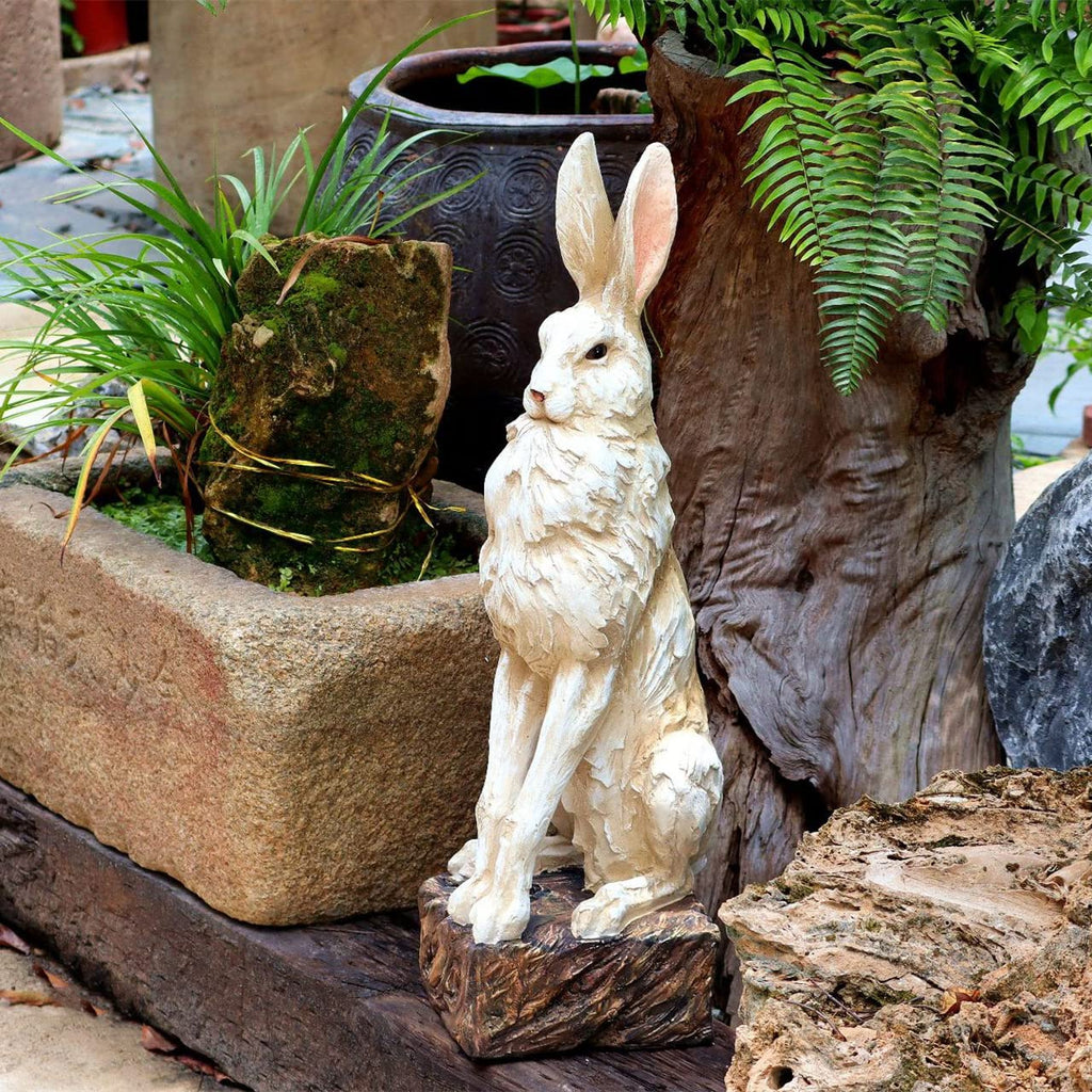 30''H Large Size Noble Sitting Rabbit Statue Easter Bunny Sculpture