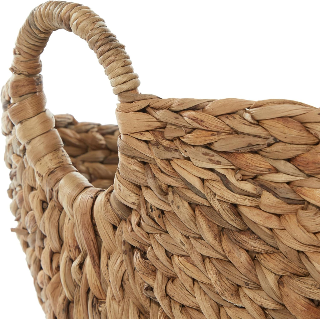 79 Seagrass Storage Basket, Large Woven Basket, 20" x 18" x 19", Brown | Handmade decorative and functional basket