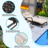 Chaise Lounge Chairs Set of 2 for Outside