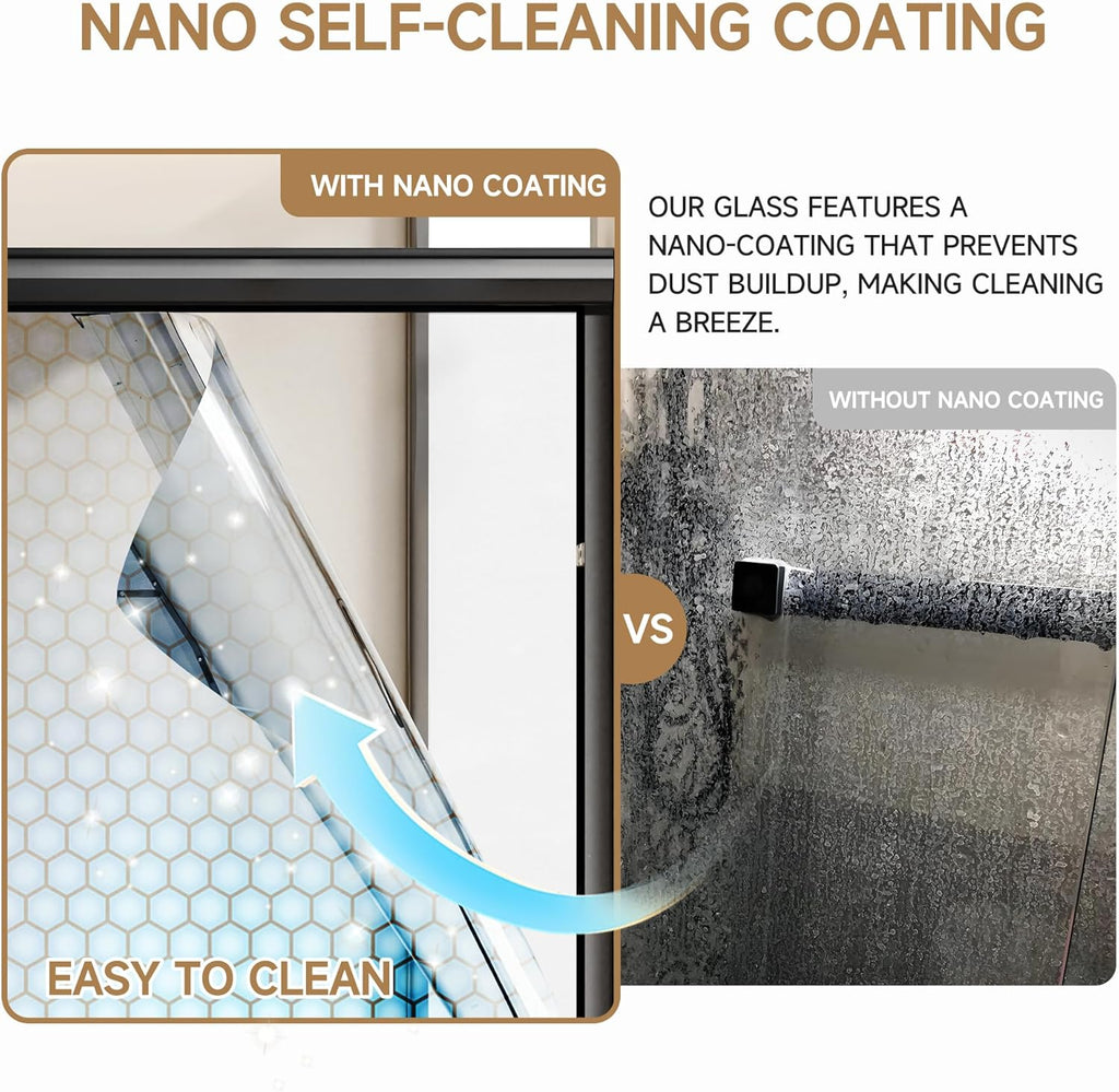 Double Sliding Shower Door 56-60 in W x 76 in H