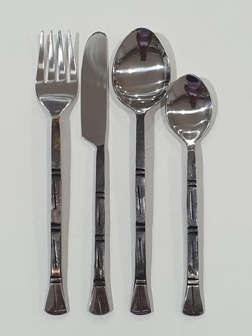 Dinner Set Hand Forged Stainless Steel Flatware Fork Spoon Knife Rustic Kitchen, Kitchen Accessories, Viking Cutlery