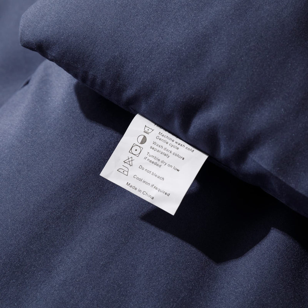 Comforter Set, Navy Blue, 3 Pieces Soft Bedding Quilt