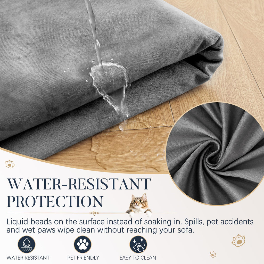 U Shaped Sectional Couch Cover Waterproof Non Slip Protector