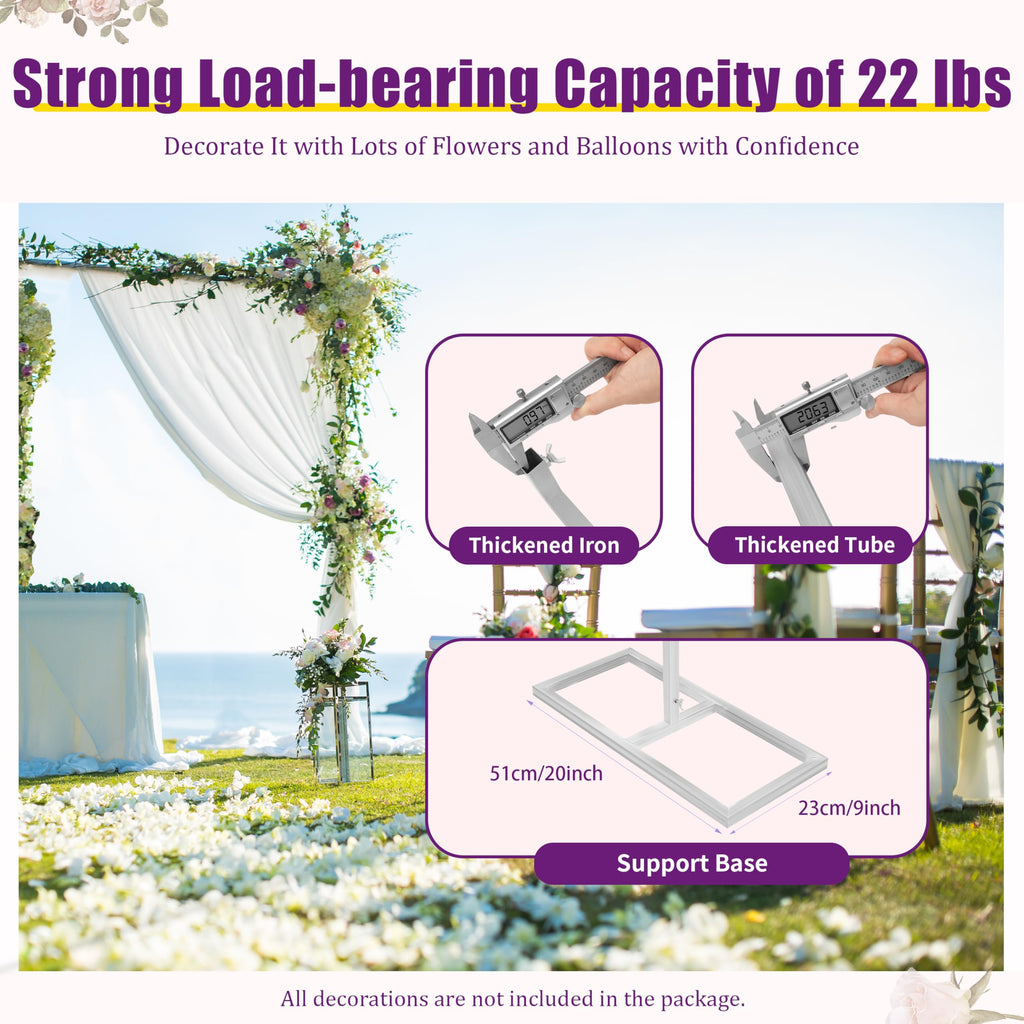 10x20FT Backdrop Stand, Pipe and Drape Backdrop Stand for Parties, Pipe Kit Curtain Frame, Curtain Frame Stand, Studio