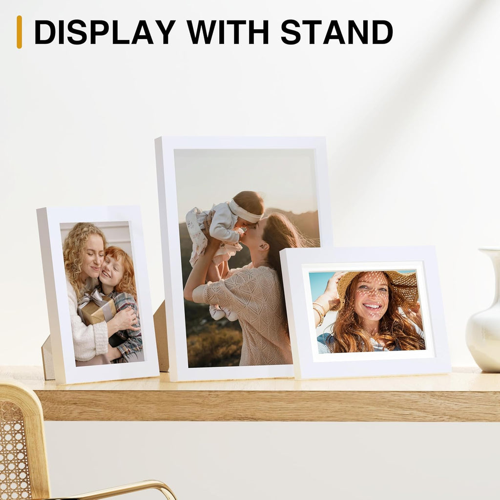 12 Pack Picture Frames Collage Wall Decor, White | Gallery Wall Frame Set: 4pcs 8x10, 4pcs 5x7 & 4pcs 4x6 Photos for