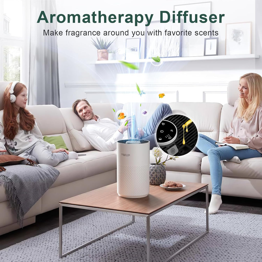 Air Purifiers for Bedroom Home up to 1350 ft² - H14 True HEPA Room Air Purifiers for Bedroom, with F