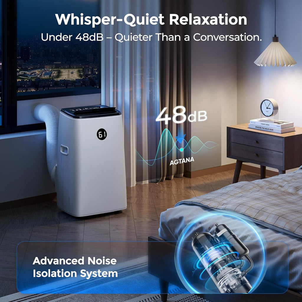 14000 BTU Portable Air Conditioner for Large Room up to 700 Sq. Ft, 3-in-1 Self