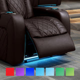 Home Theater Seating Tuscany 2025 3-Seat Power Recliner with Center Console