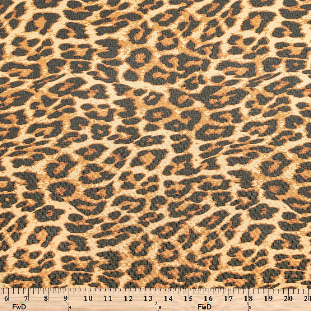 Canvas Waterproof Printed Cheetah Fabric