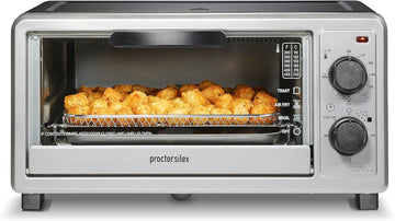 Simply-Crisp Air Fryer Toaster Oven Combo with 4-in-1 Functionality (Air Fry, Bake, Broil & Toast), 